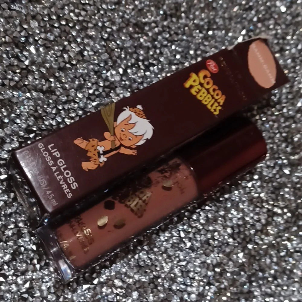 Revolution x Cocoa Pebbles RARE Lip Gloss BAMM-BAMM NWT